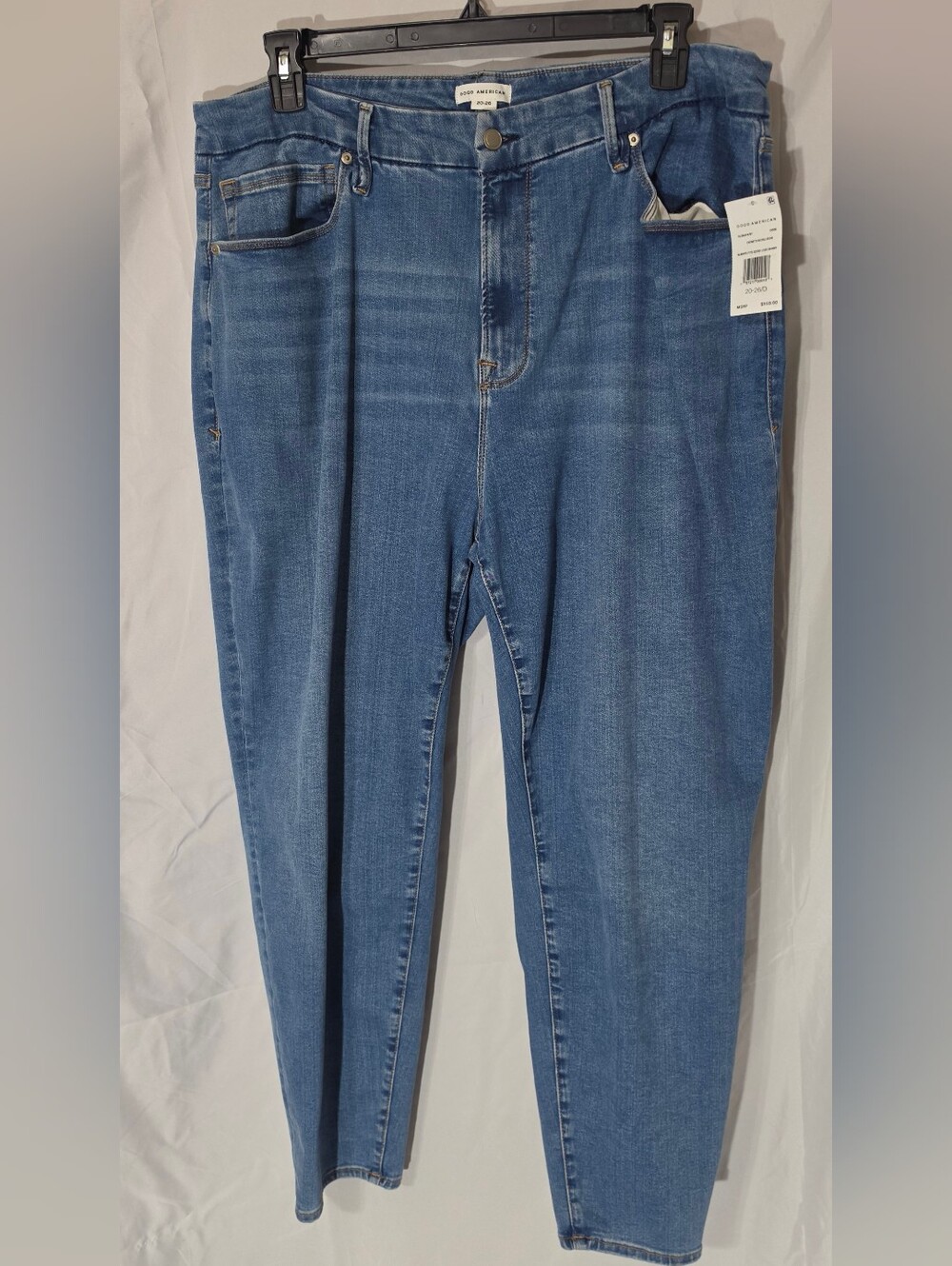 Good American Medium Blue High-Rise Skinny Jeans